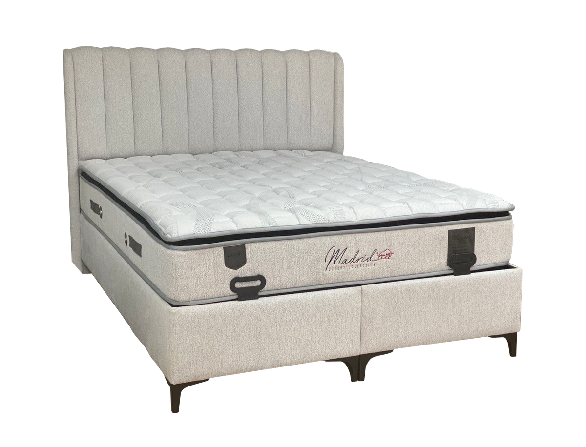 2BM -  Boxspring  Madrid  - Stof Athena 300 - 160 x 200 cm