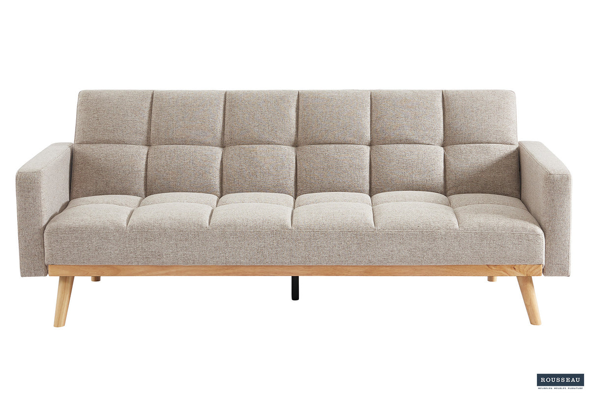Canapé-lit « Adana » Tissu Davis Neve 13 Beige