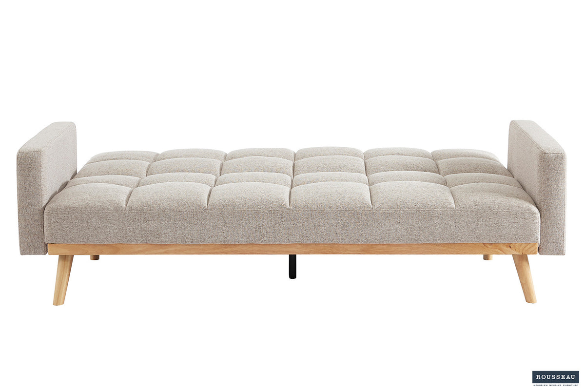Canapé-lit « Adana » Tissu Davis Neve 13 Beige