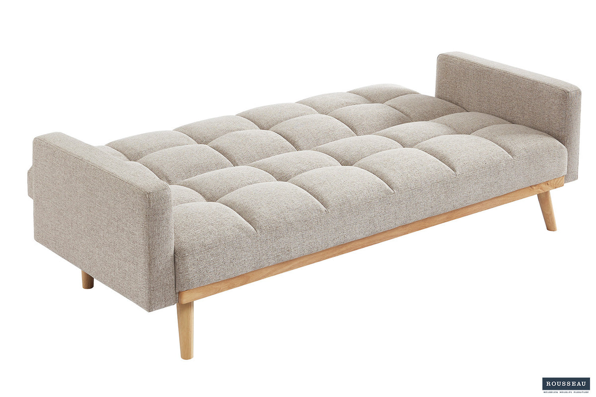 Canapé-lit « Adana » Tissu Davis Neve 13 Beige