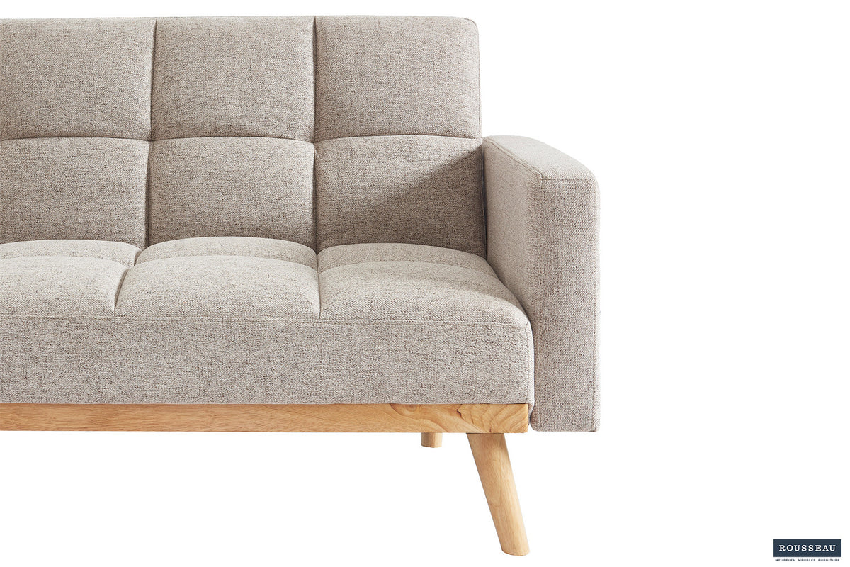 Canapé-lit « Adana » Tissu Davis Neve 13 Beige