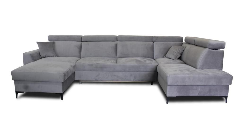 2BM - Hoeksalon Marco - Stof - Grijs - L 340cm X 177cm X 165cm X D95cm X H90/102