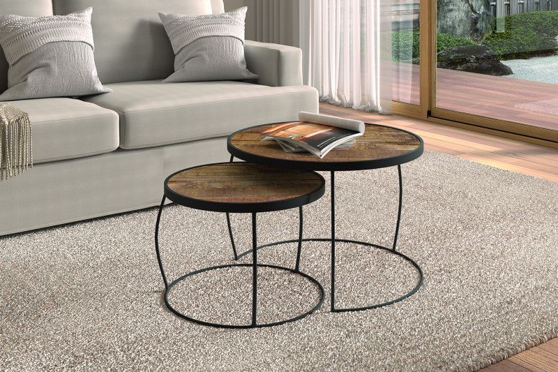Rousseau - Salontafel Lars - Eikenkleur - 70x48x70cm