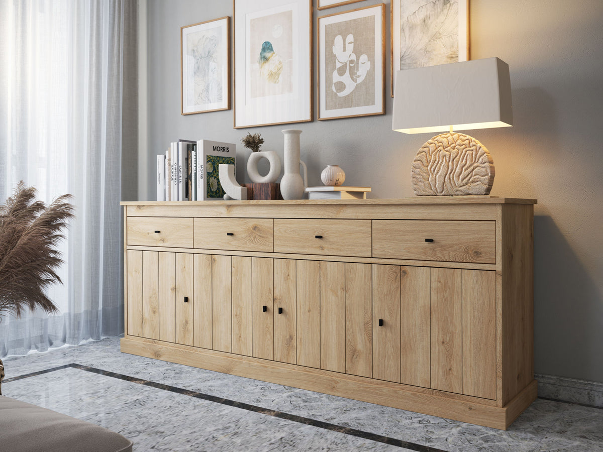 JAD - Dressoir Valencia - Warme Eik- 225x50x90cm
