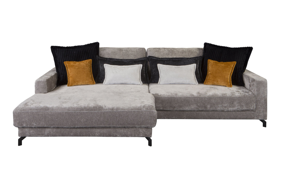 2BM - Hoeksalon Sisi - Stof - Grijs - 270X192cm