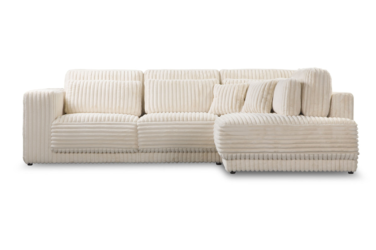 2BM - Hoeksalon Torino - Stof - Beige - 320 x 235 cm