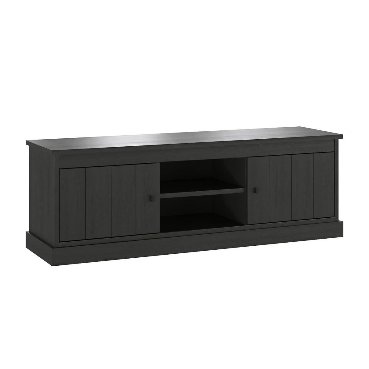 JAD - Meuble TV Valencia - Noir - 154x53x43cm