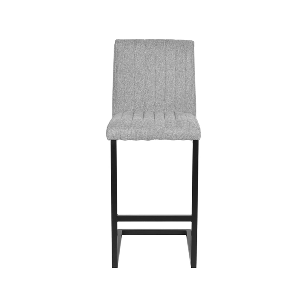 LABEL51 Tabouret de bar Milo - Zinc - Synthétique - Hauteur d'assise 65