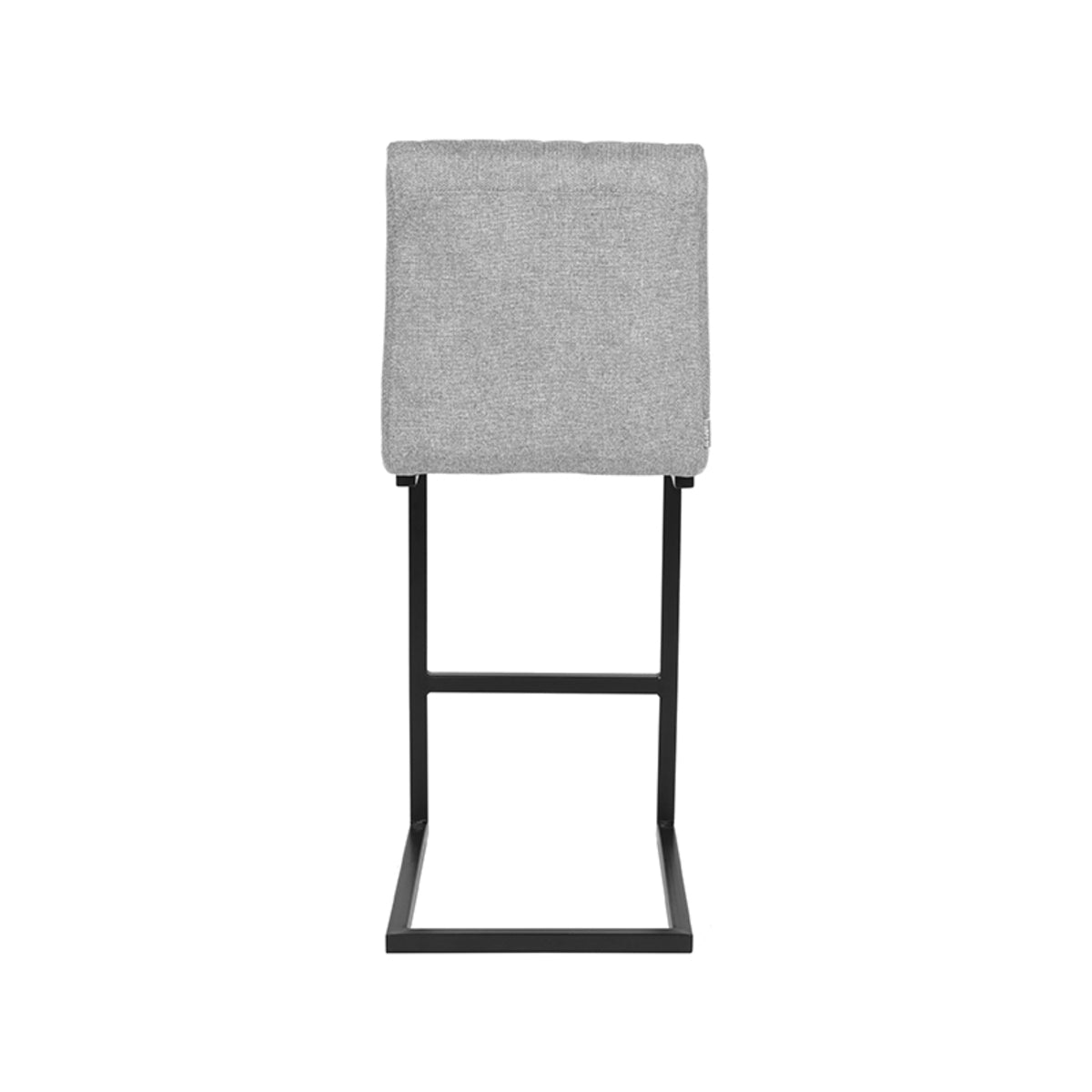 LABEL51 Tabouret de bar Milo - Zinc - Synthétique - Hauteur d'assise 65