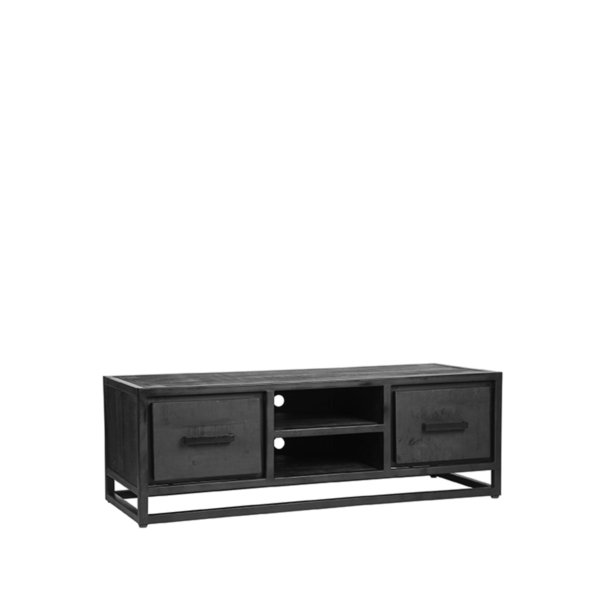 LABEL51 - Tv-meubel Chili - Zwart - Mangohout - 120 cm