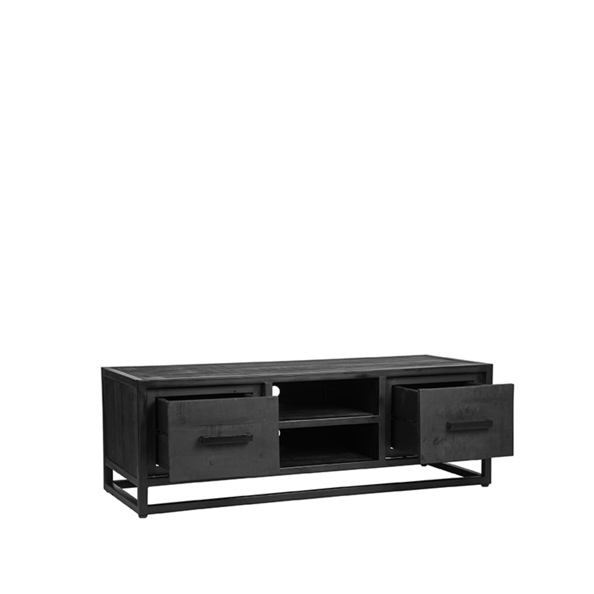 LABEL51 - Tv-meubel Chili - Zwart - Mangohout - 120 cm