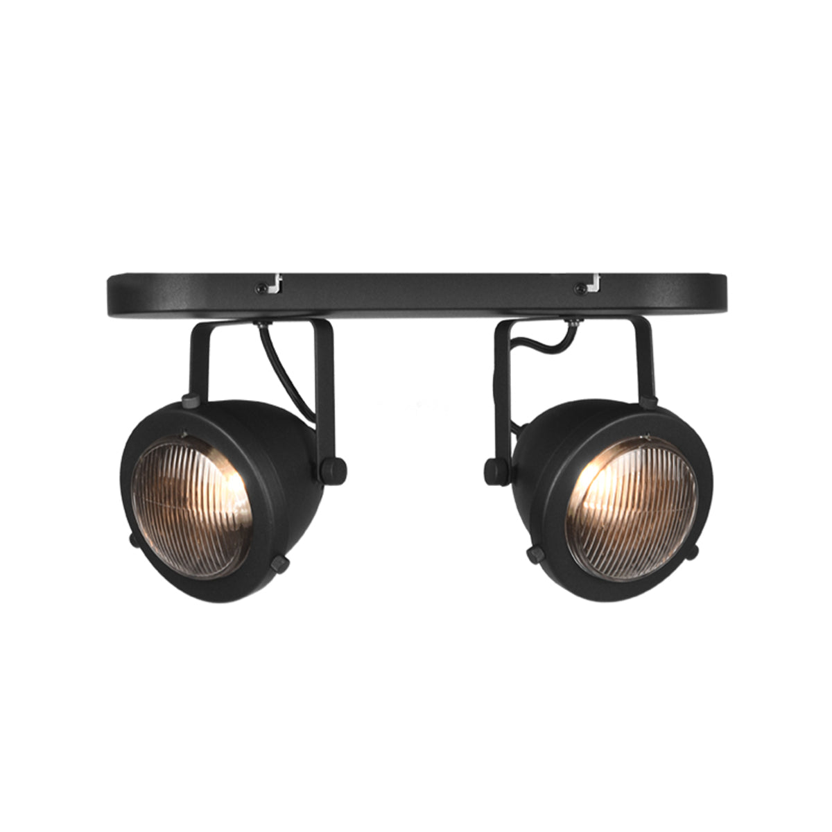 LABEL51 Spot Moto LED - Noir - Métal - 2 Lumières