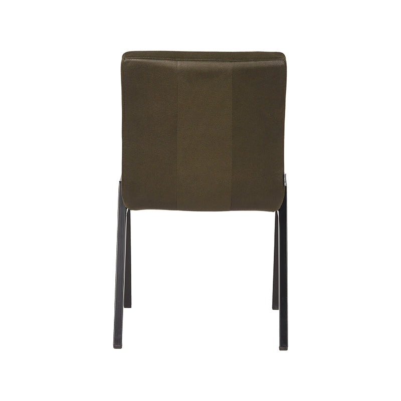 LABEL51 Eetkamerstoel Matz - Army green - Microfiber