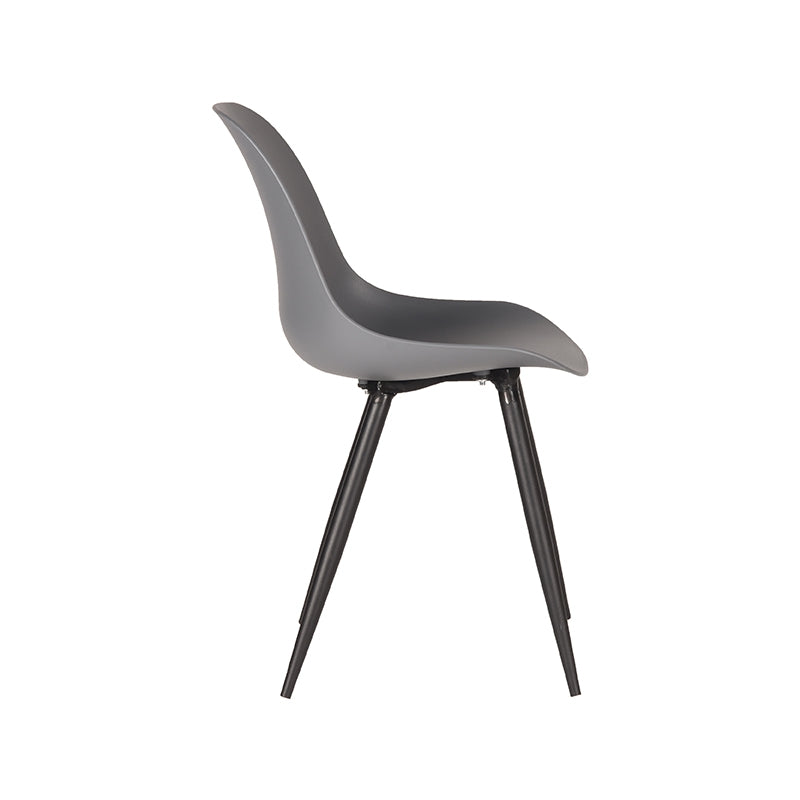 LABEL51 Chaise de salle à manger Monza - Anthracite - Plastique