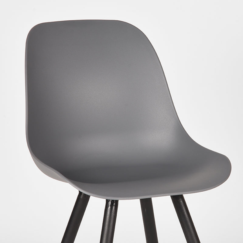 LABEL51 Chaise de salle à manger Monza - Anthracite - Plastique