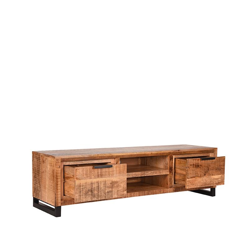 LABEL51 - Tv-Meubel Glasgow - Rough - Mangohout - 160 cm