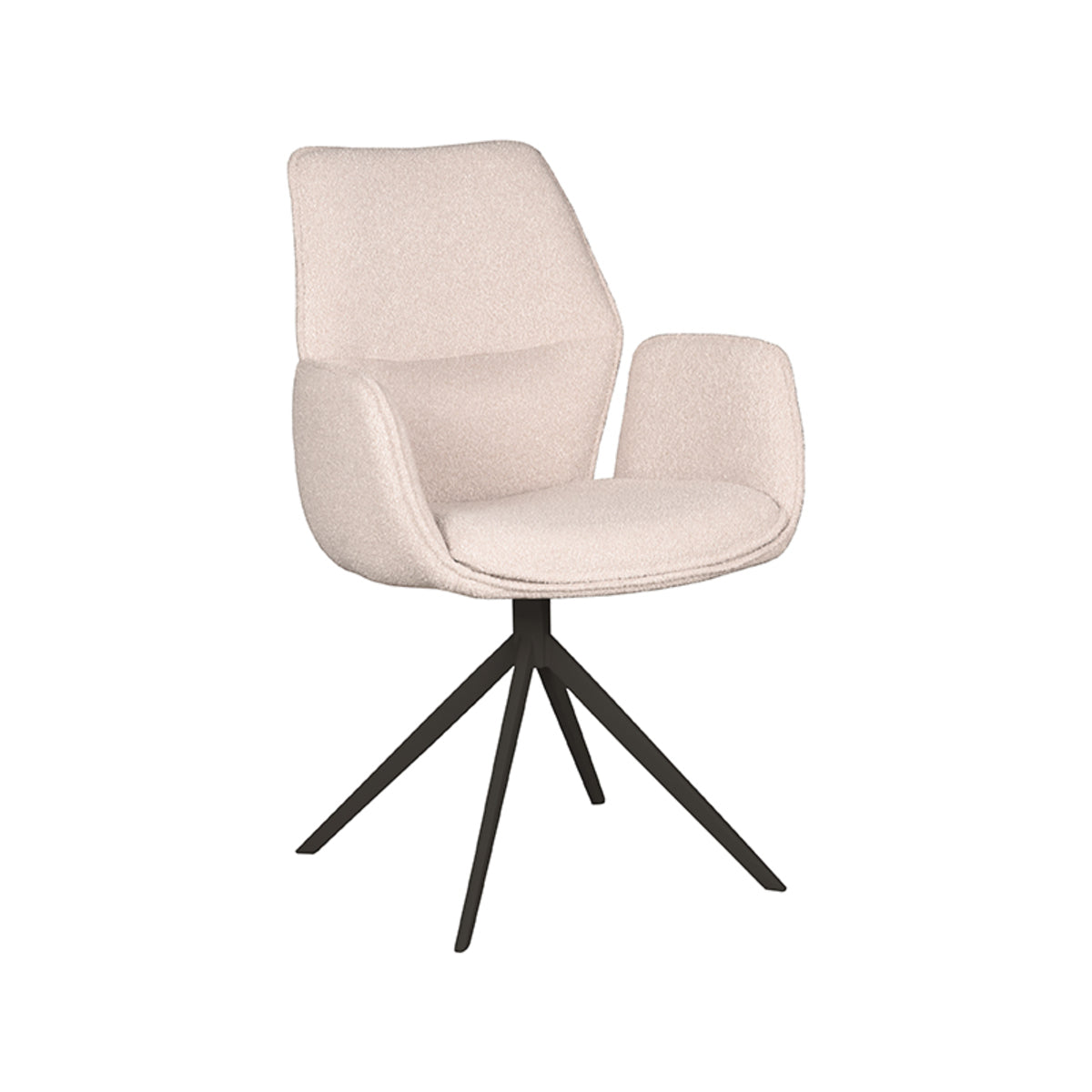 LABEL51 Chaise de salle à manger Mellow - Naturel - Boucle
