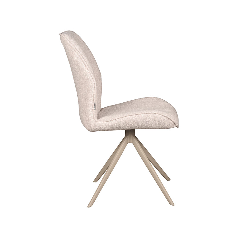 LABEL51 Chaise de salle à manger Comfy - Naturel - Bouclé