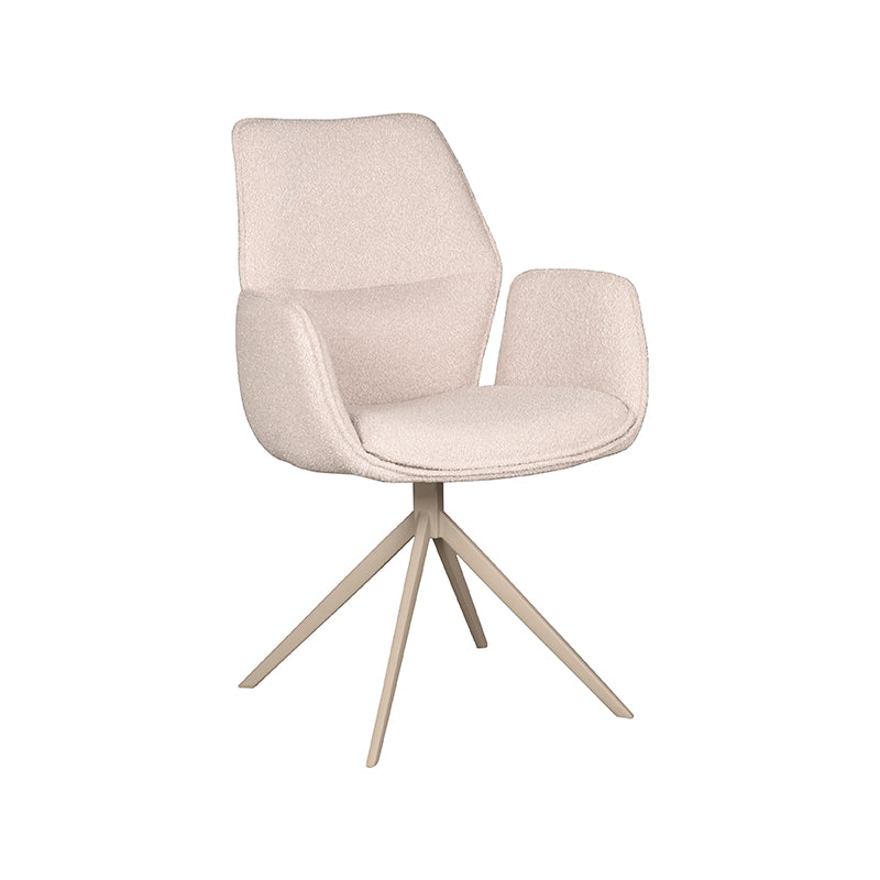 LABEL51 Chaise de salle à manger Mellow - Naturel - Boucle