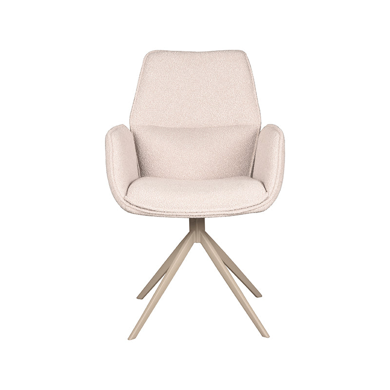 LABEL51 Chaise de salle à manger Mellow - Naturel - Boucle