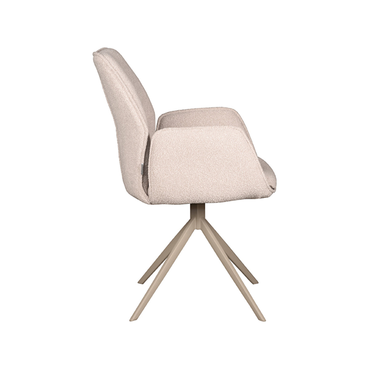 LABEL51 Chaise de salle à manger Mellow - Naturel - Boucle