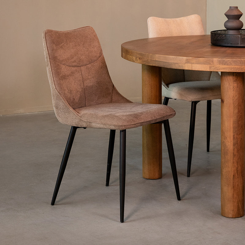 LABEL51 Chaise de salle à manger Riv - Clay - Synthétique
