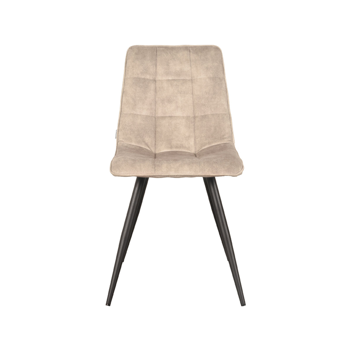 LABEL51 Chaise de salle à manger Jelt - Sable - Velours