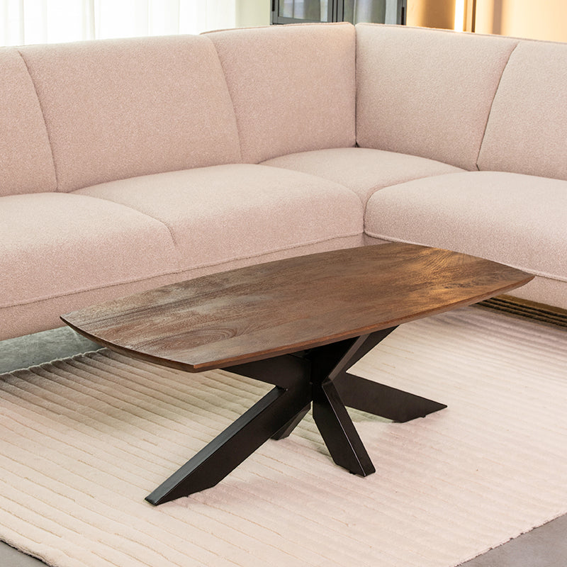 LABEL51 Table basse Zane - Expresso - Bois de manguier