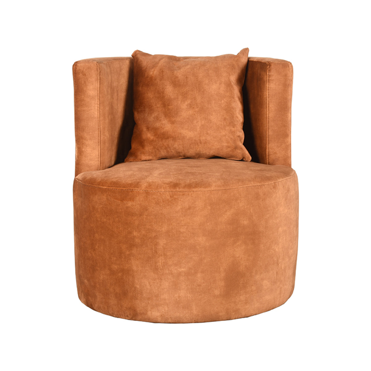 LABEL51 - Fauteuil Evy - Oker - Velours - 59x38 cm
