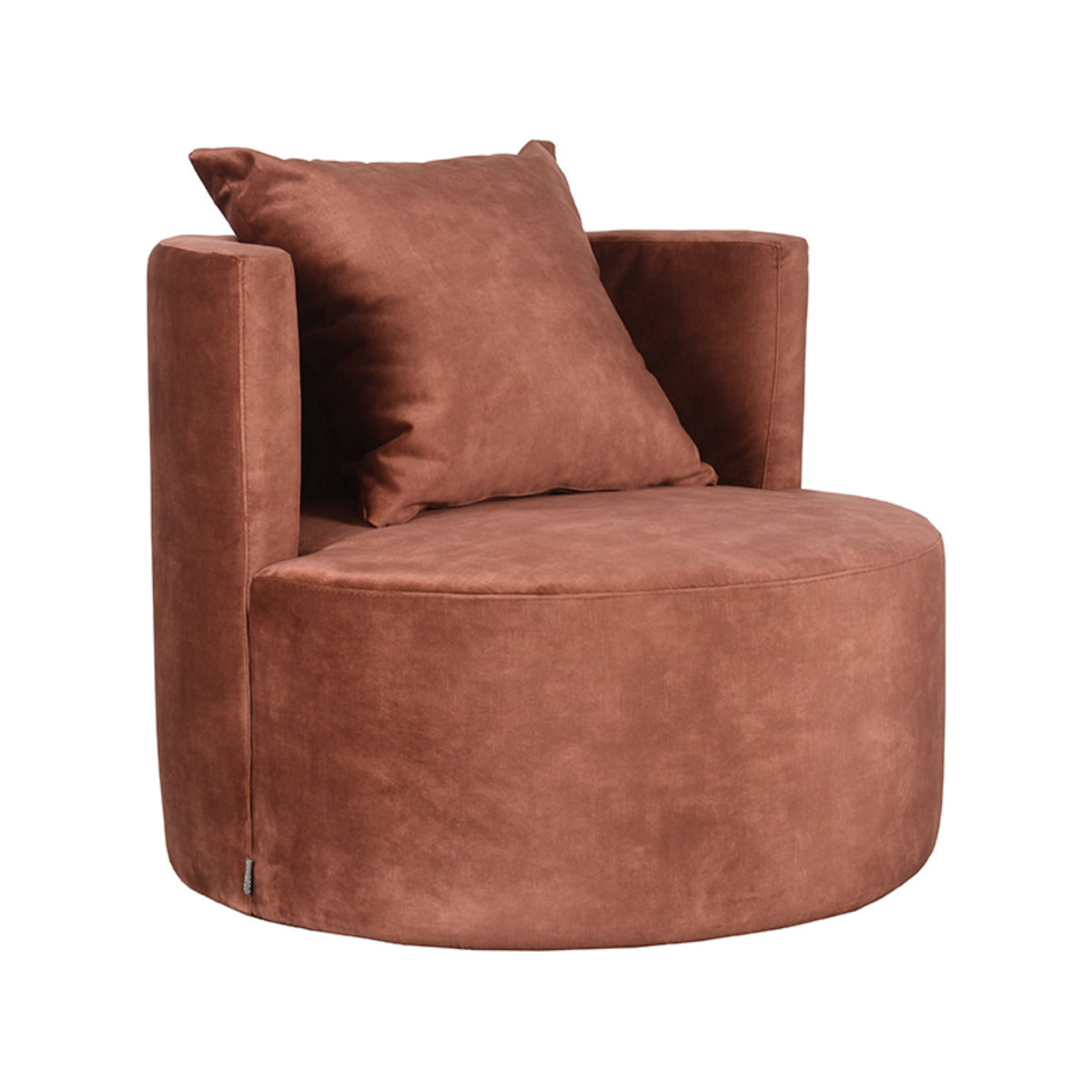 LABEL51 - Fauteuil Evy - Rust - Velours - 82x38 cm