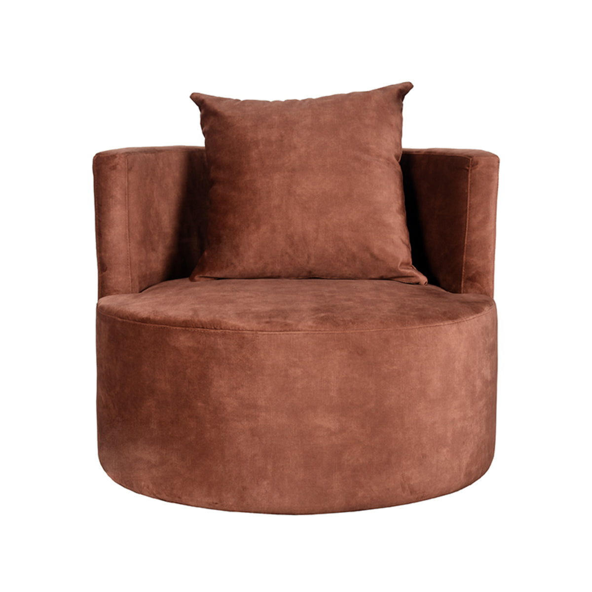 LABEL51 - Fauteuil Evy - Rust - Velours - 82x38 cm