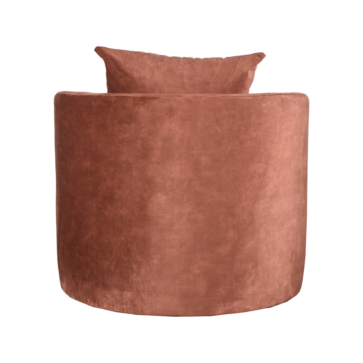 LABEL51 - Fauteuil Evy - Rouille - Velours - 82x38 cm