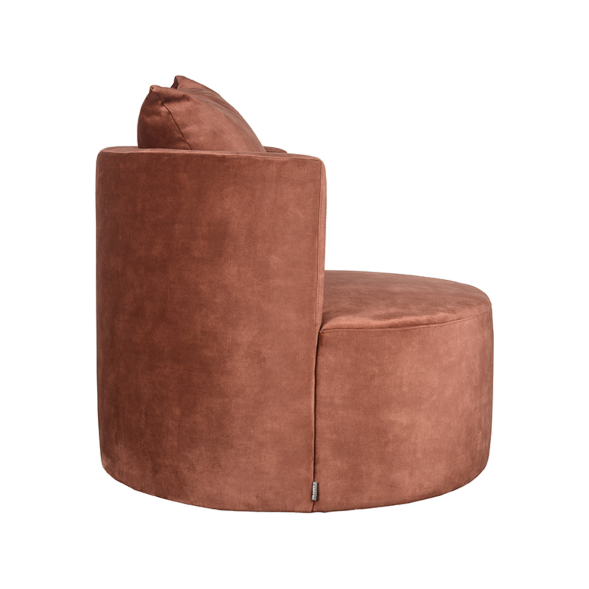 LABEL51 - Fauteuil Evy - Rouille - Velours - 82x38 cm