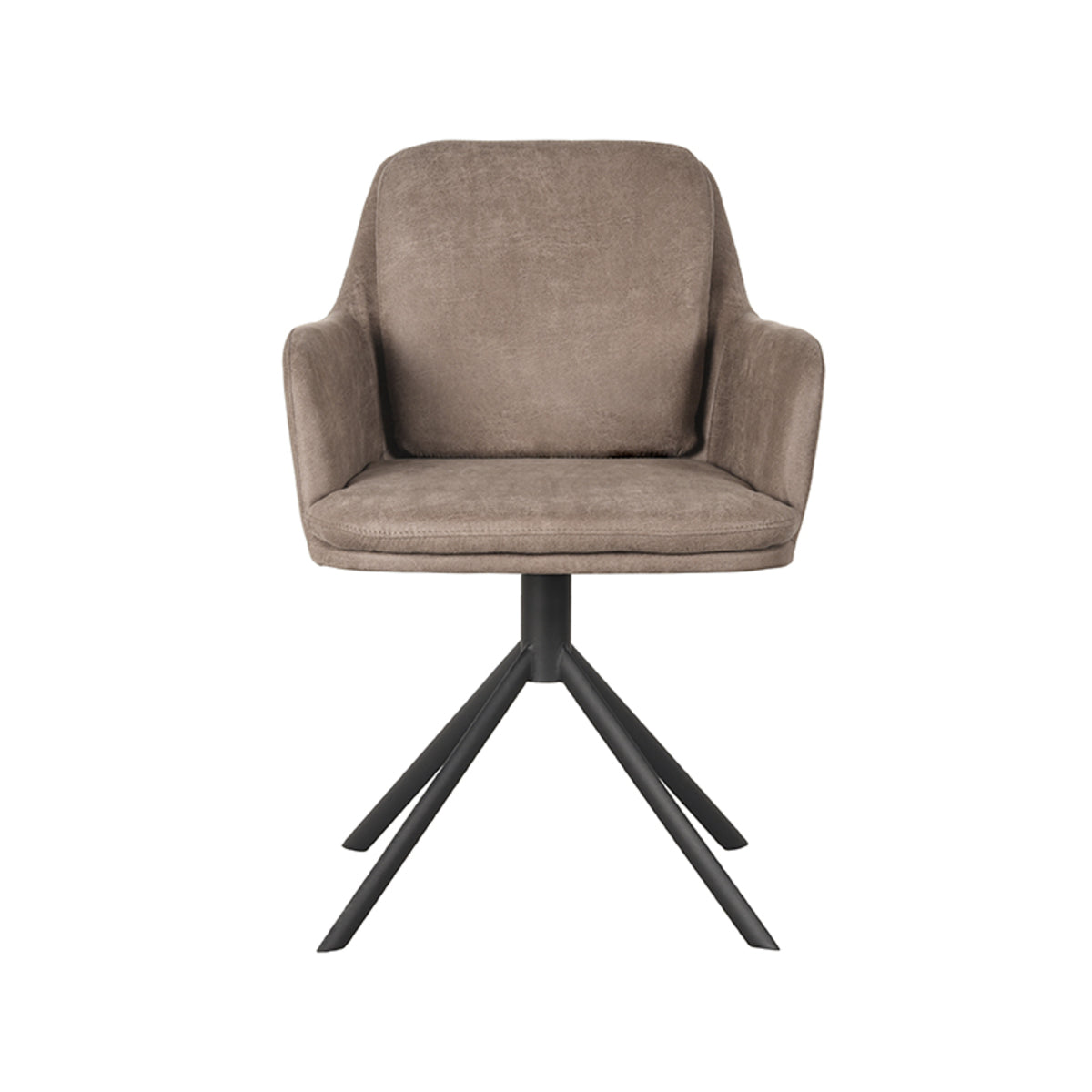LABEL51 Chaise de salle à manger Joy - Taupe - Microfibre