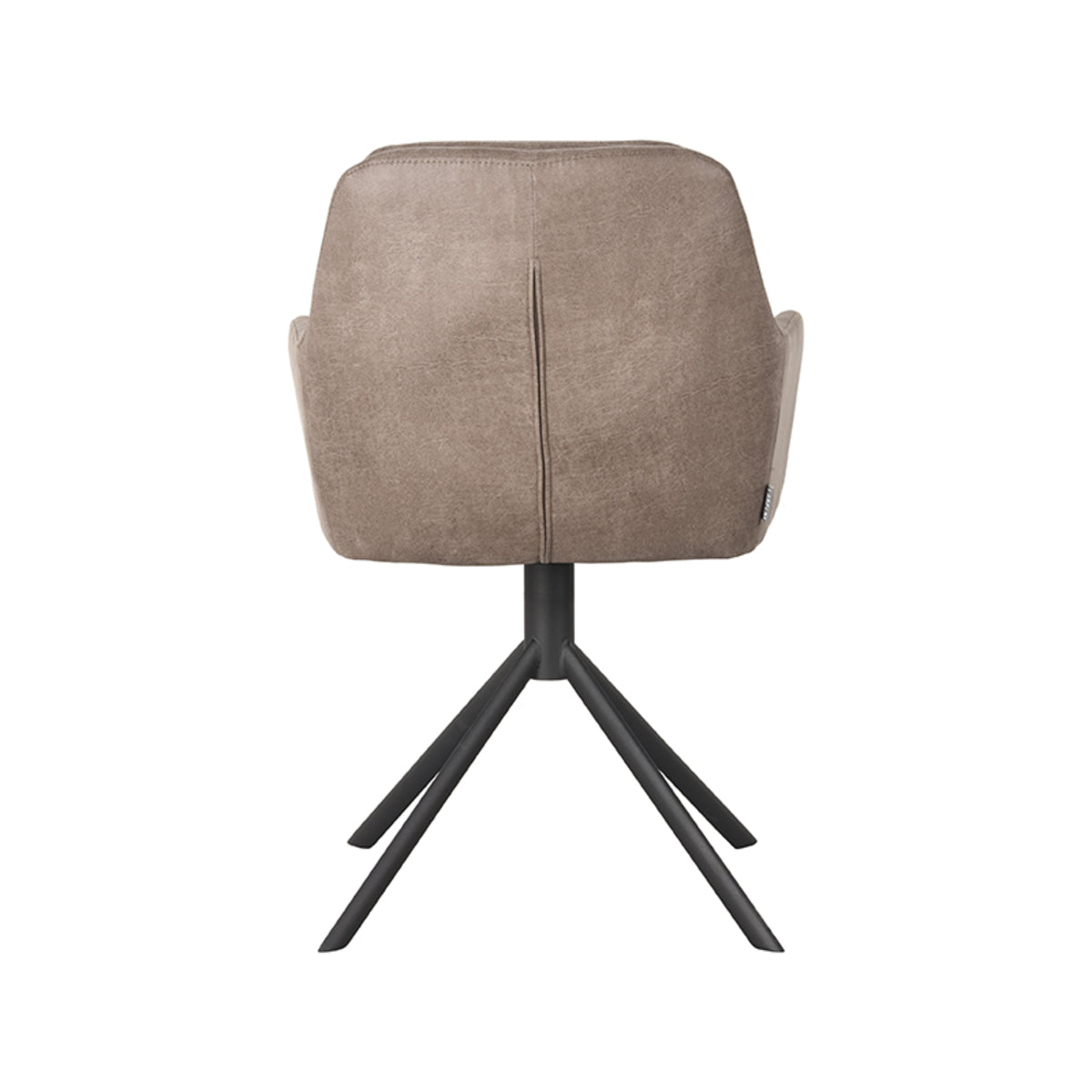 LABEL51 Chaise de salle à manger Joy - Taupe - Microfibre
