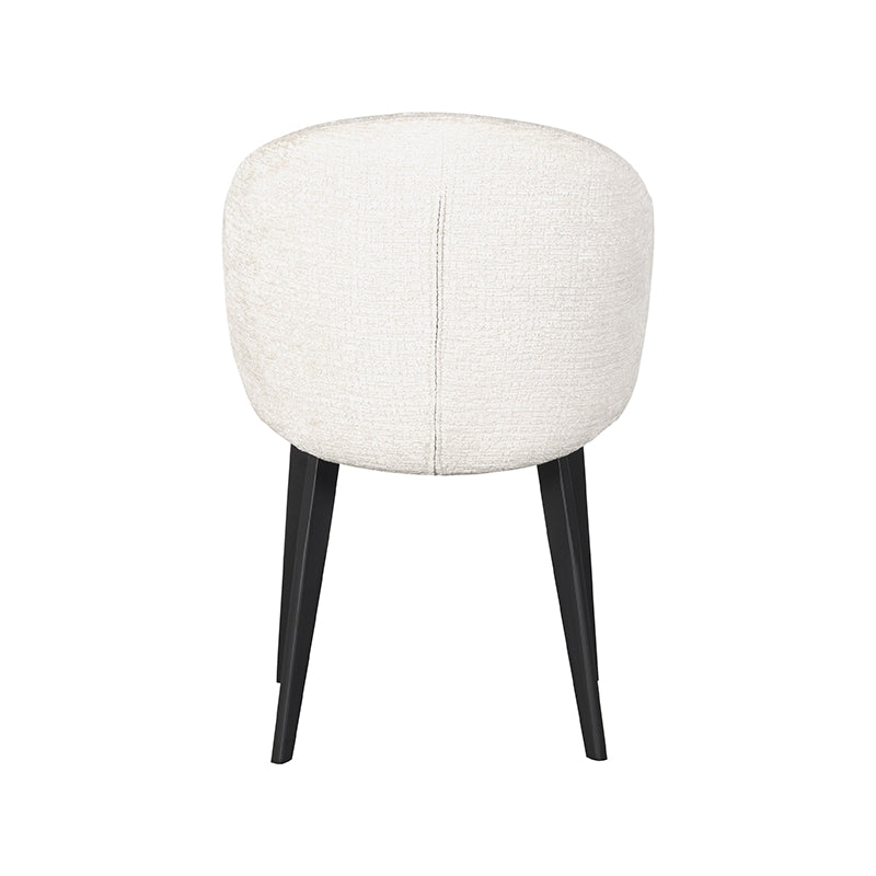 LABEL51 Chaise de salle à manger Logan - Crème - Velours