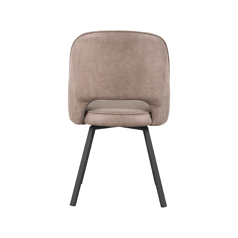 LABEL51 Chaise de salle à manger Lewis - Taupe - Microfibre