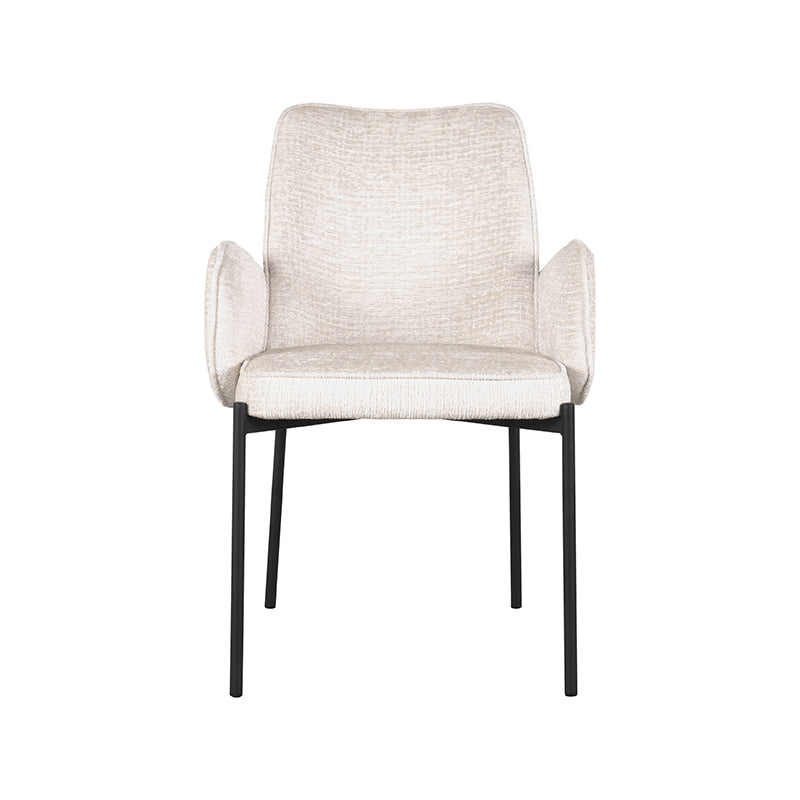 LABEL51 Chaise de salle à manger Joni - Crème - Velours