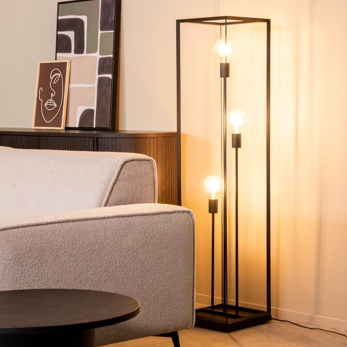 LABEL51 Vloerlamp Tetto - Zwart - Metaal