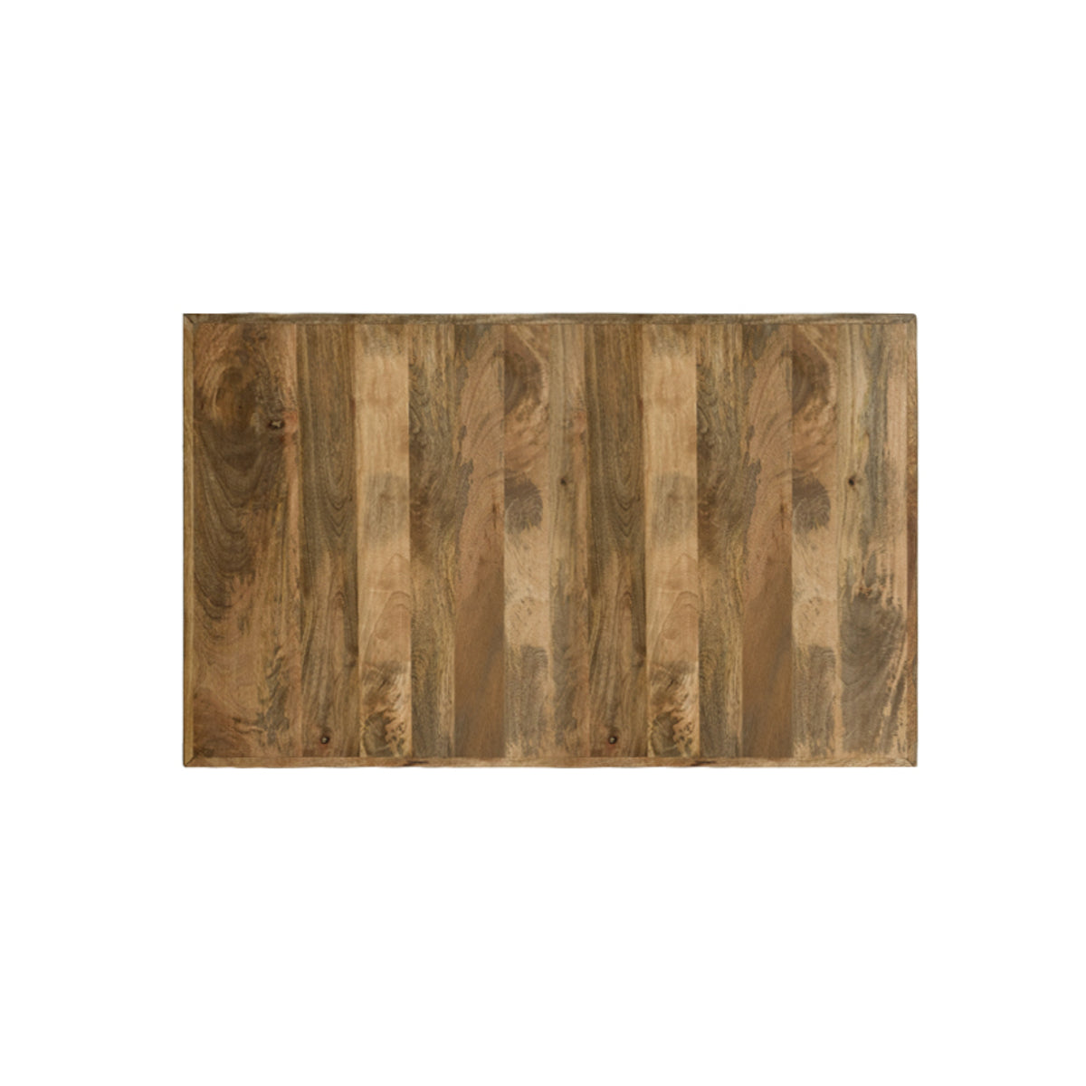 LABEL51 Table de salle à manger Plateau Straight Edge - Rough - Bois de manguier - 120 cm Straight