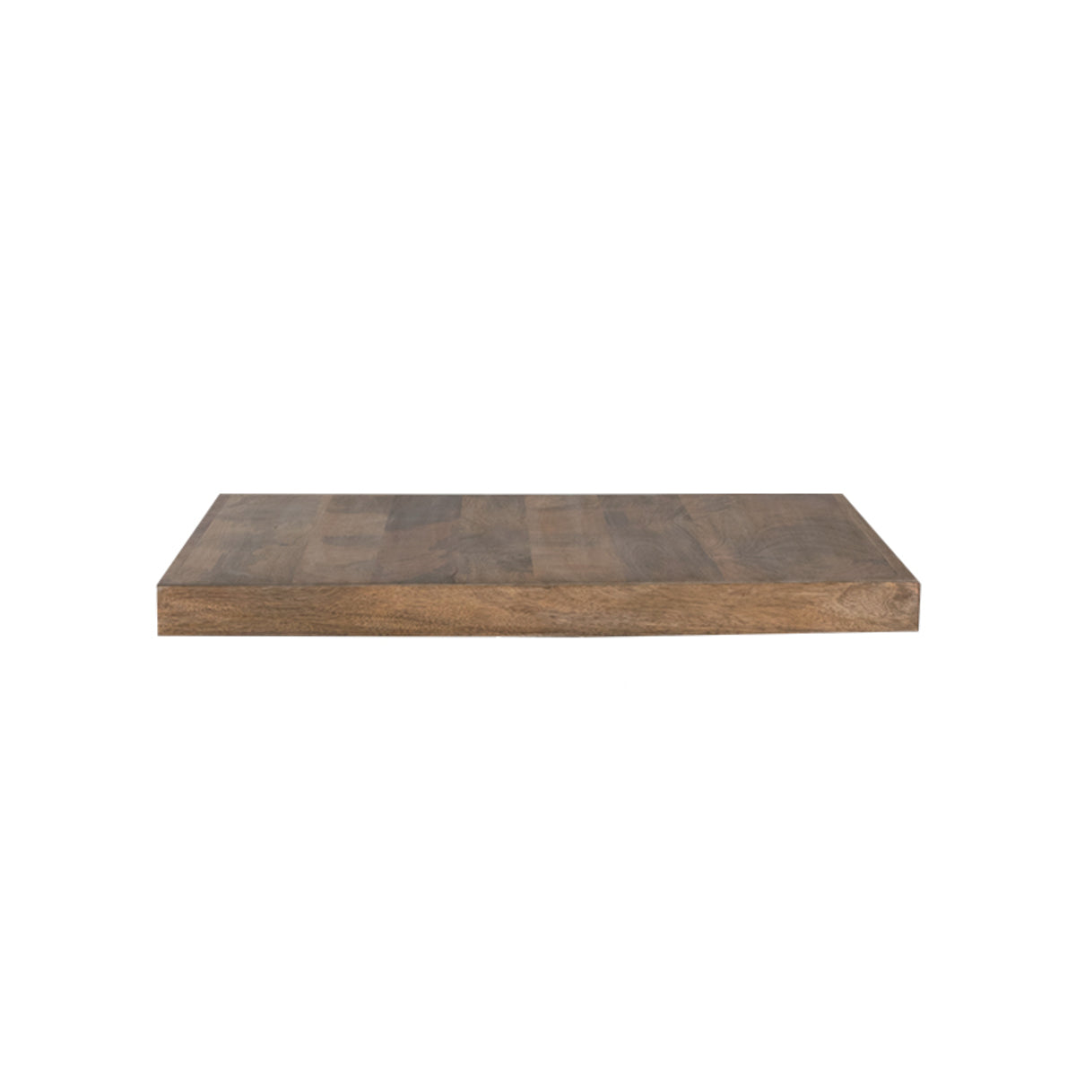 LABEL51 Table de salle à manger Plateau Straight Edge - Brut - Bois de manguier - 70 cm Droit