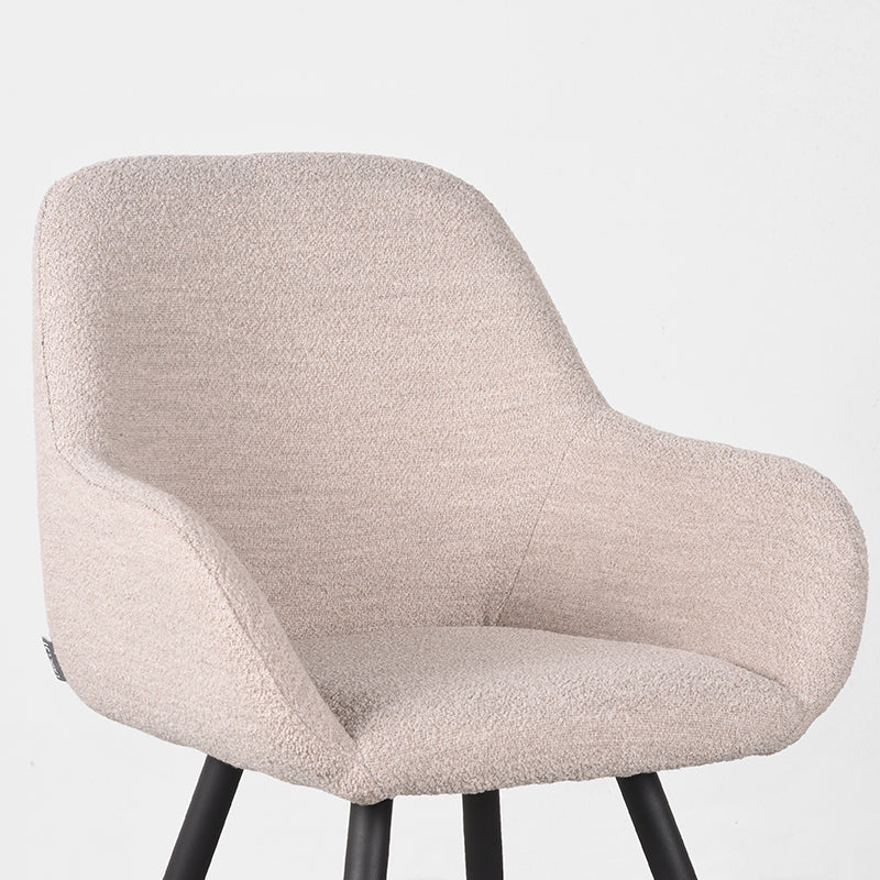 LABEL51 Chaise de salle à manger Fender - Naturel - Bouclé