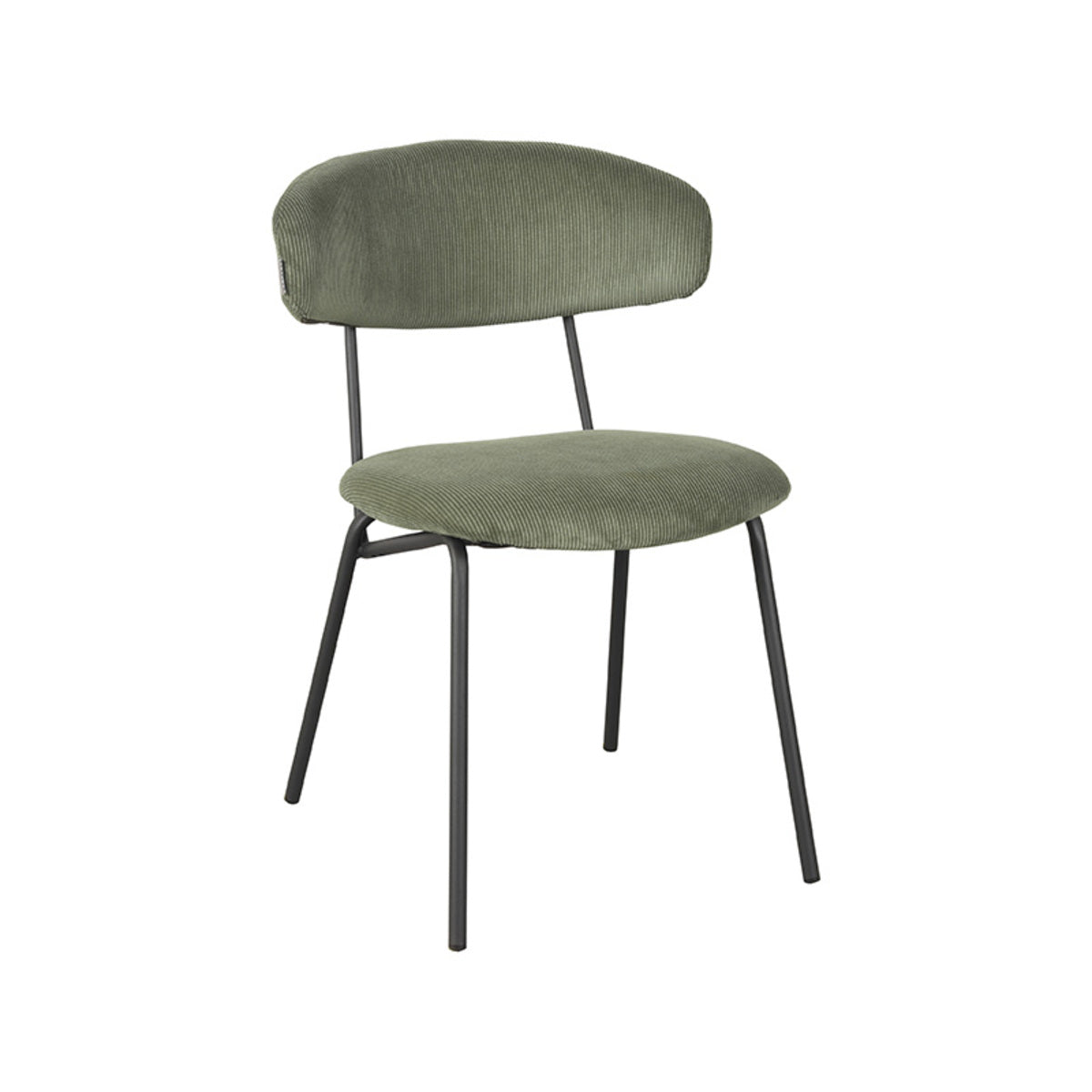 LABEL51 - Eetkamerstoel Zack - Forest - Ribcord - 79x43 cm