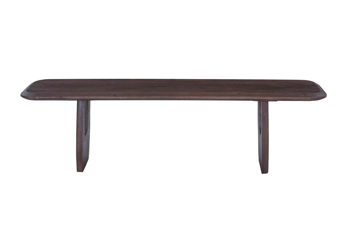 Rousseau - Meuble TV Braga - Bois de manguier brun foncé - 45x160x45 cm
