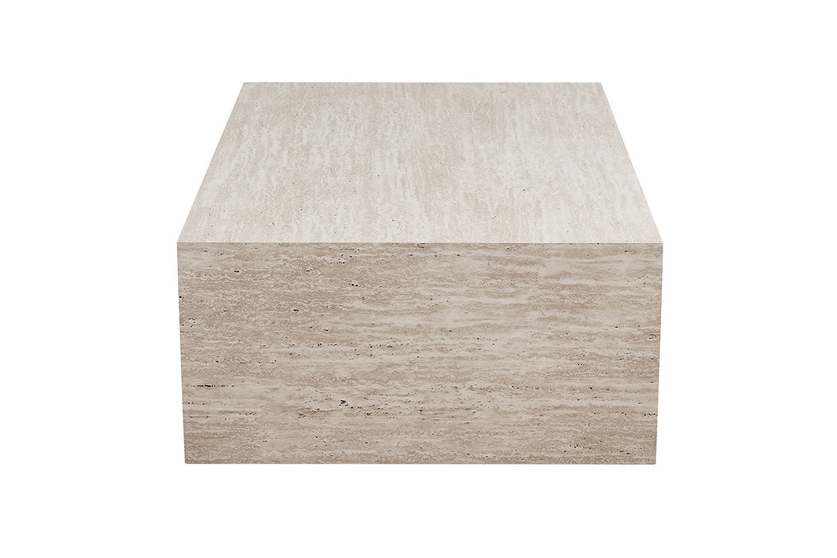 Rousseau - Salontafel Jacky - Decor Travertijn Beige - 38x120x70 cm