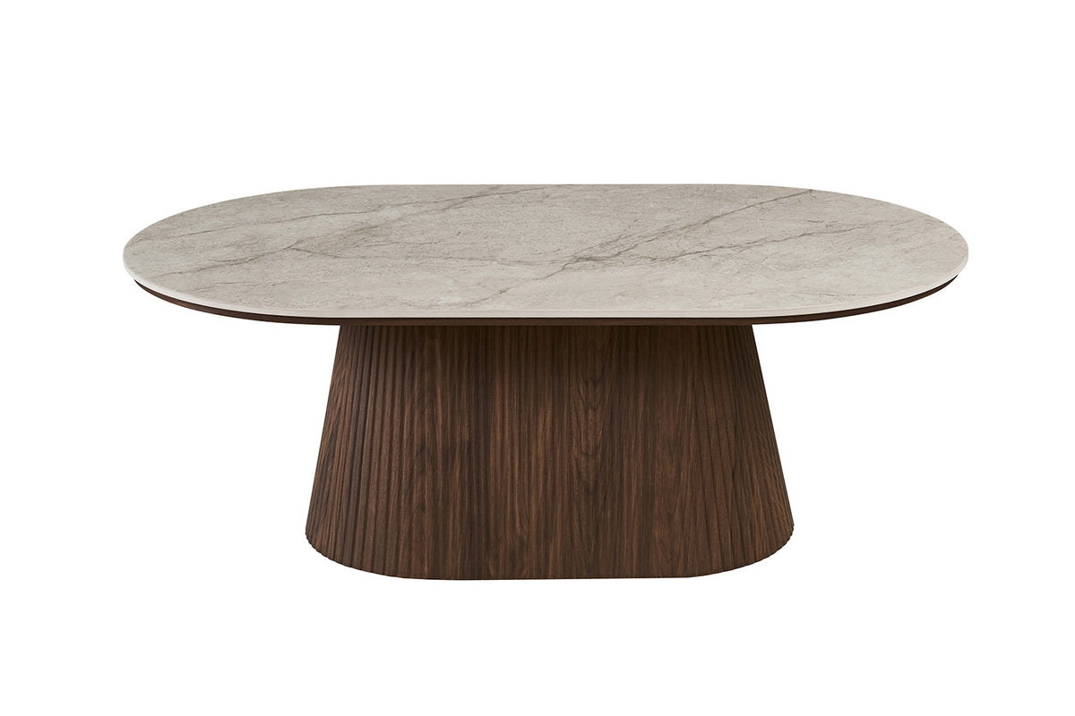 Rousseau - Salontafel Vigo - Donkere Eik Shakespear Beige - 70x44x120 cm