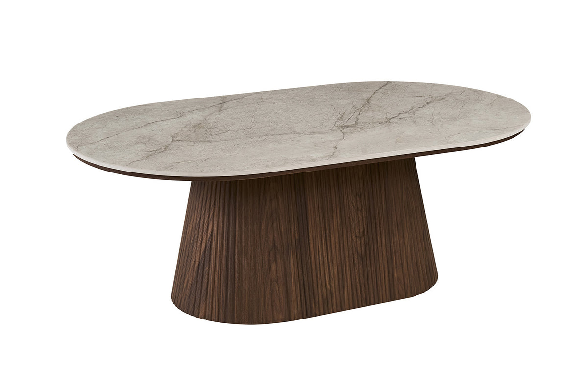Rousseau - Salontafel Vigo - Donkere Eik Shakespear Beige - 70x44x120 cm