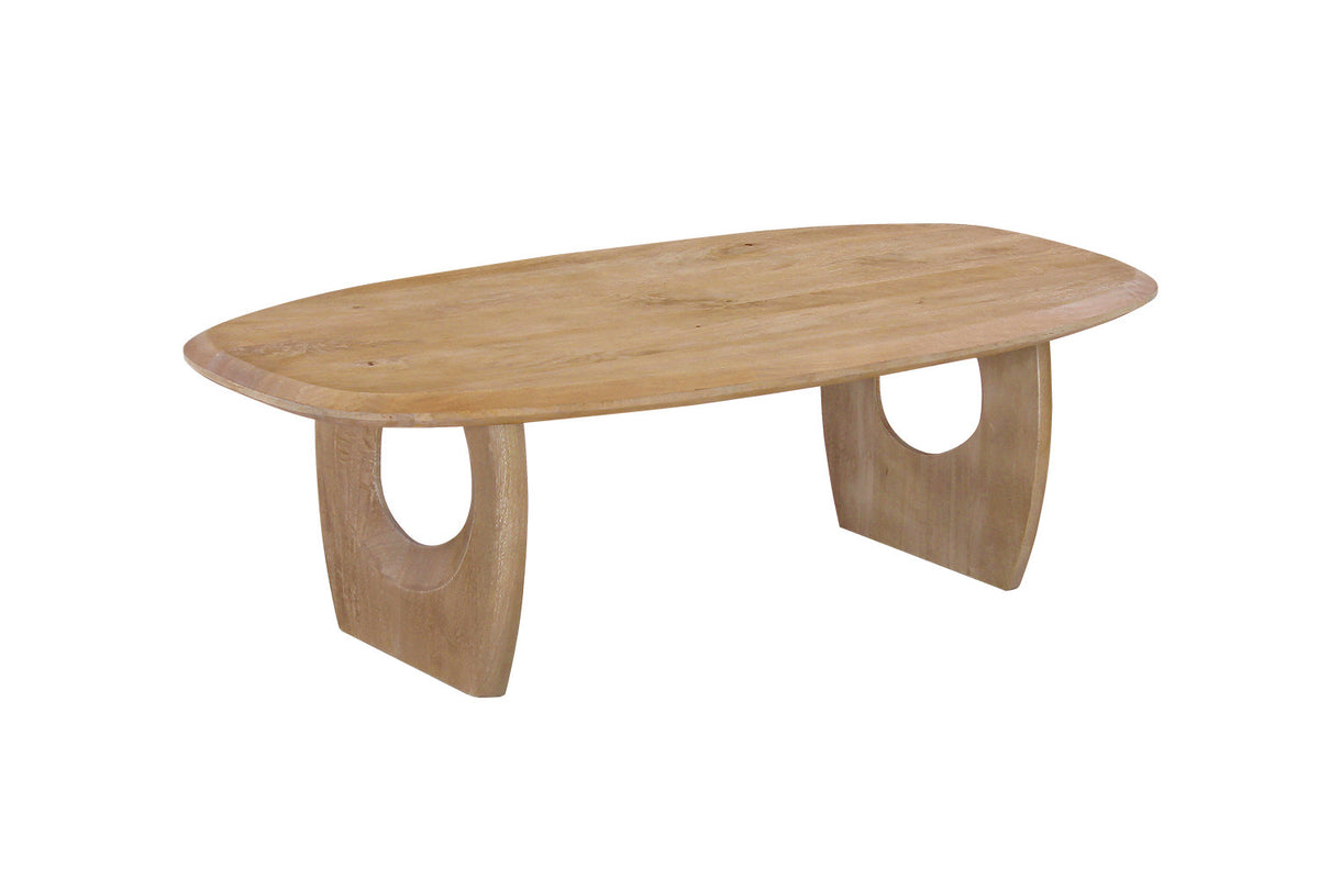 Rousseau - Salontafel Braga - Ovaal Mangohout - 40x130x70 cm