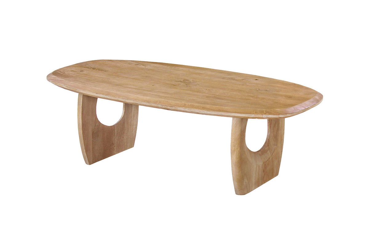 Rousseau - Salontafel Braga - Ovaal Mangohout - 40x130x70 cm