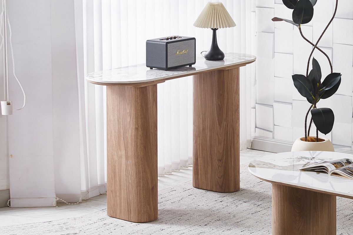 NIEUW - Console 'Evora'  Glanzend Steen Pandora goudbruin